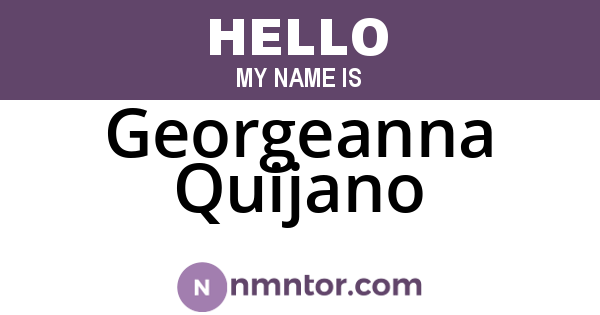 Georgeanna Quijano