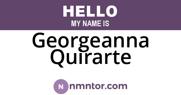 Georgeanna Quirarte