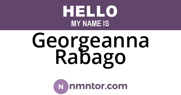 Georgeanna Rabago