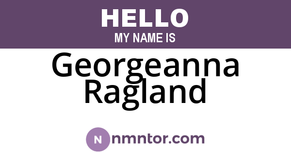 Georgeanna Ragland