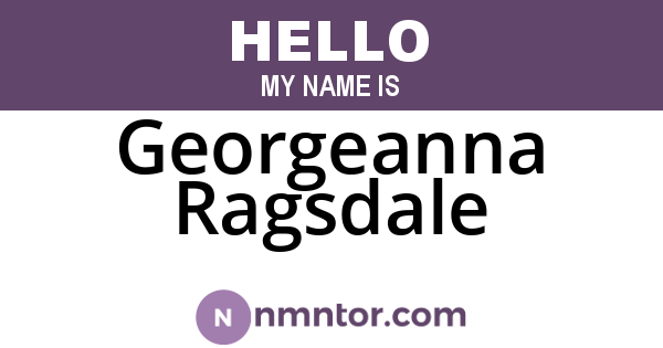 Georgeanna Ragsdale