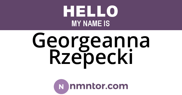Georgeanna Rzepecki