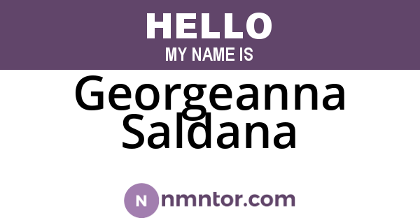 Georgeanna Saldana