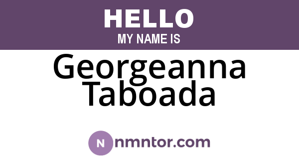 Georgeanna Taboada
