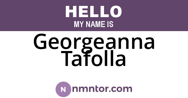 Georgeanna Tafolla