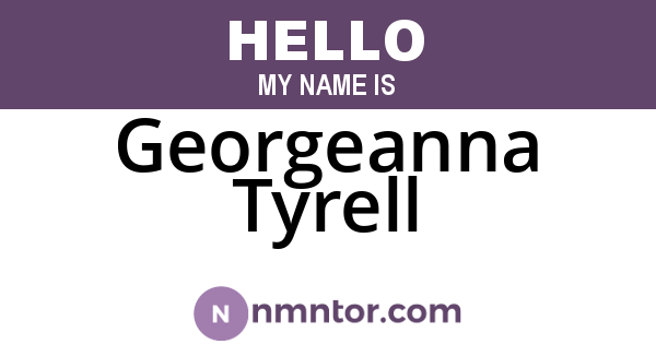 Georgeanna Tyrell