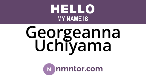 Georgeanna Uchiyama