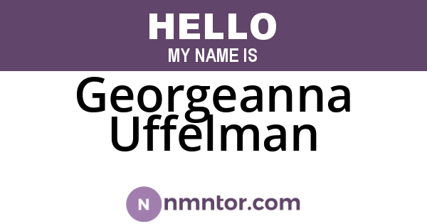 Georgeanna Uffelman