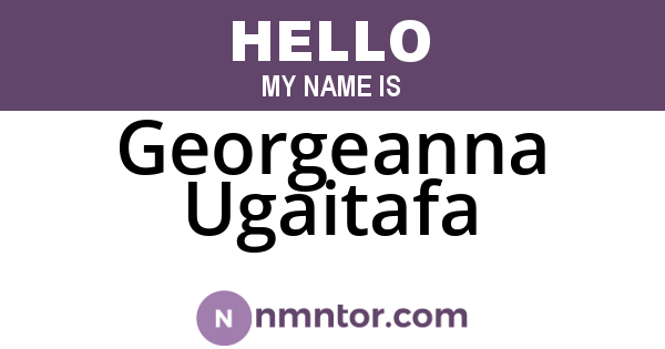 Georgeanna Ugaitafa