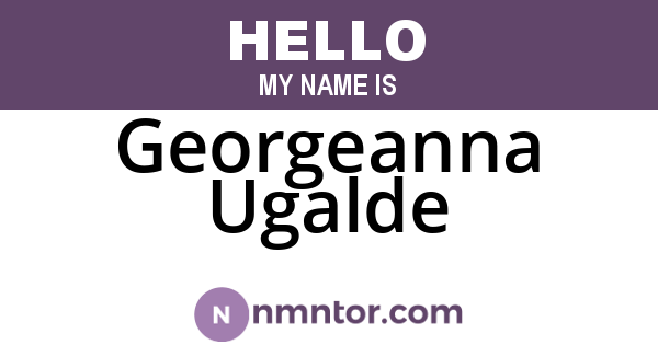 Georgeanna Ugalde
