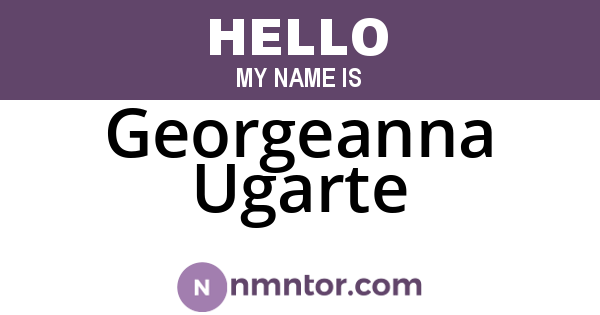 Georgeanna Ugarte