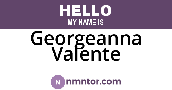 Georgeanna Valente