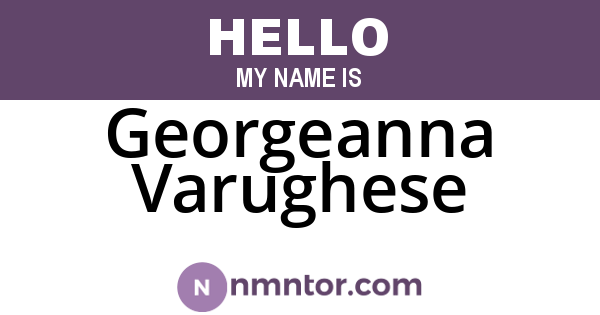 Georgeanna Varughese