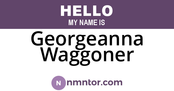 Georgeanna Waggoner