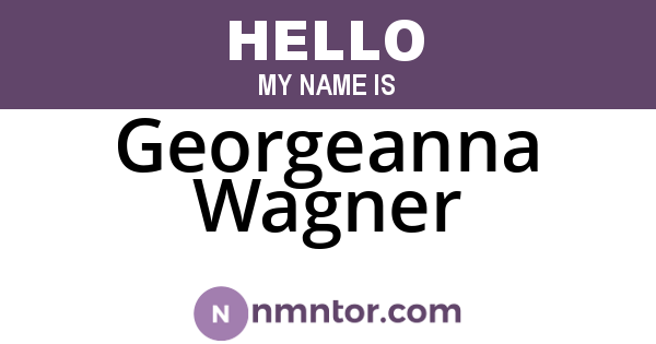 Georgeanna Wagner