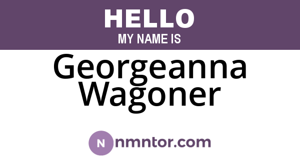 Georgeanna Wagoner
