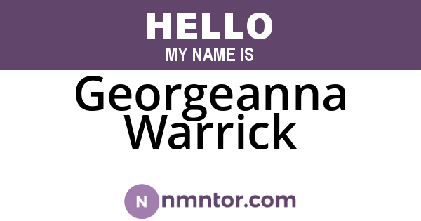 Georgeanna Warrick