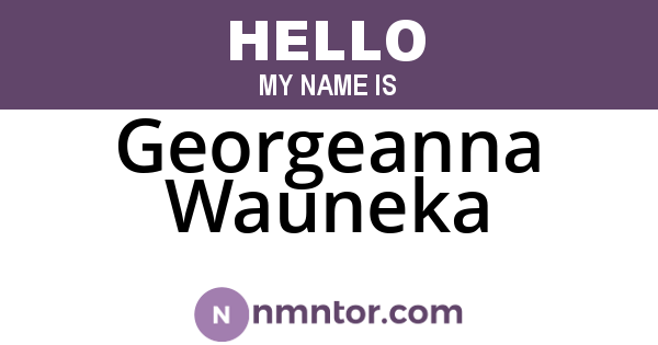 Georgeanna Wauneka