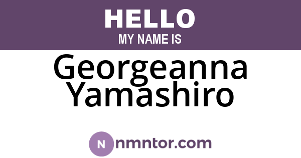 Georgeanna Yamashiro