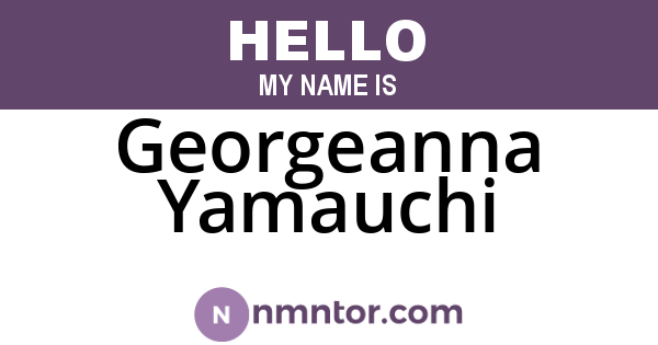 Georgeanna Yamauchi