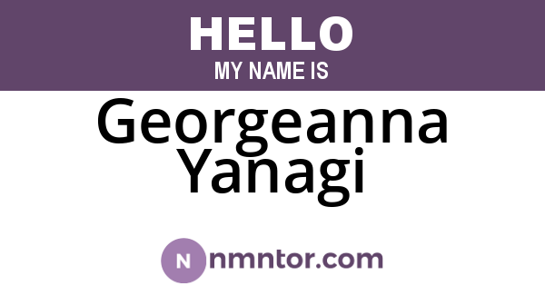 Georgeanna Yanagi