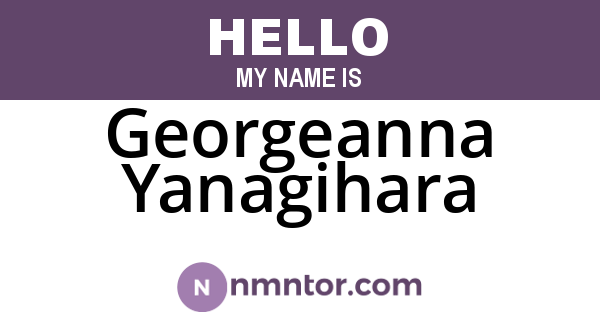 Georgeanna Yanagihara
