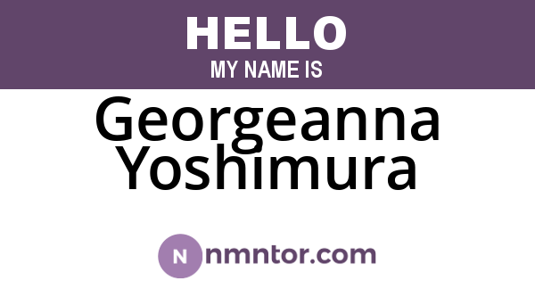 Georgeanna Yoshimura