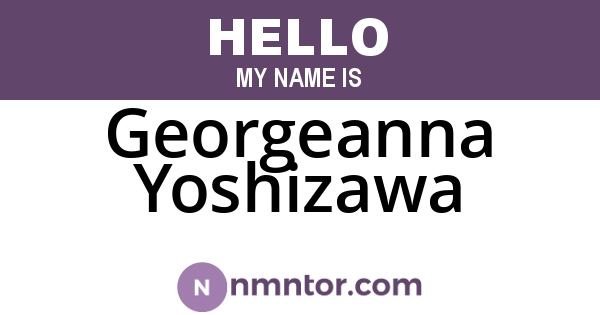 Georgeanna Yoshizawa