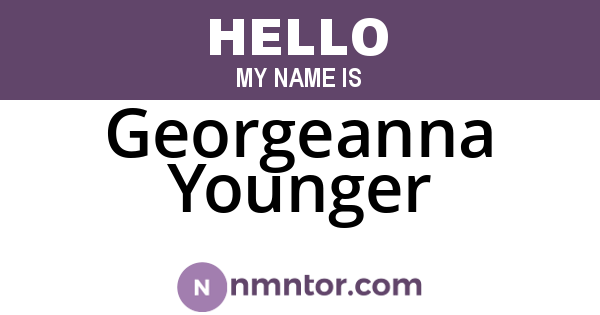 Georgeanna Younger