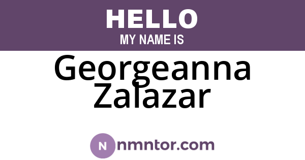 Georgeanna Zalazar
