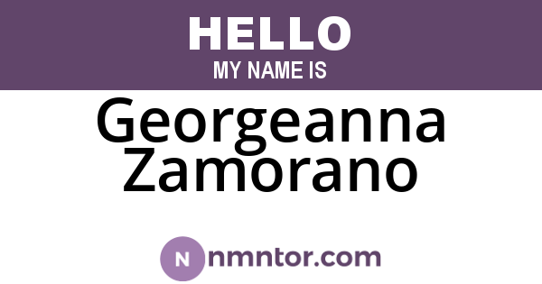 Georgeanna Zamorano