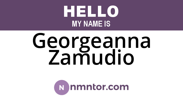 Georgeanna Zamudio