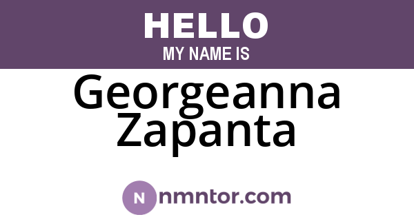 Georgeanna Zapanta
