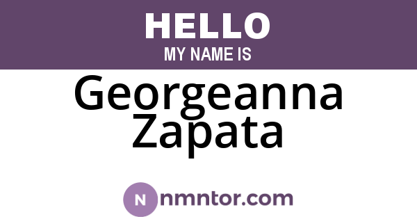 Georgeanna Zapata