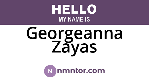 Georgeanna Zayas