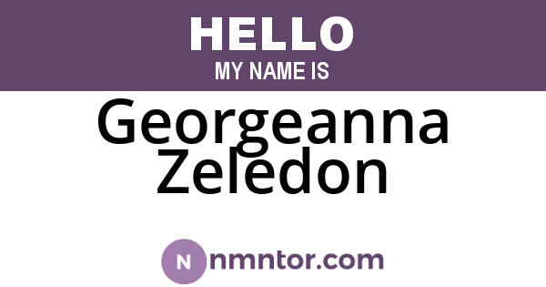 Georgeanna Zeledon