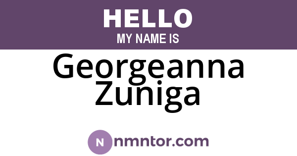 Georgeanna Zuniga