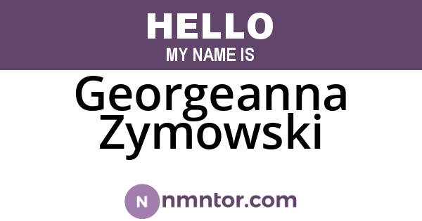 Georgeanna Zymowski