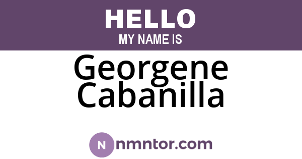 Georgene Cabanilla