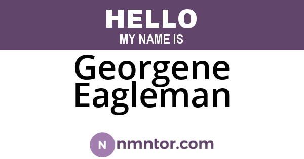 Georgene Eagleman