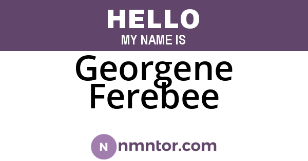 Georgene Ferebee