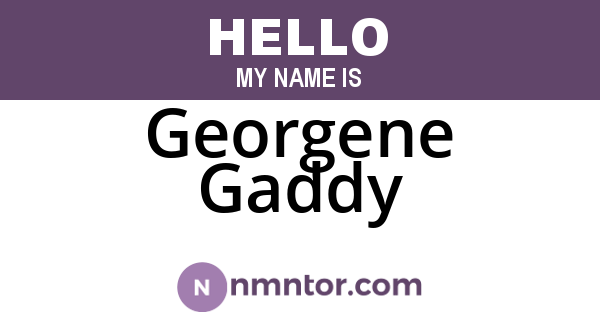 Georgene Gaddy