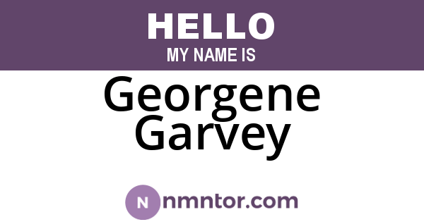 Georgene Garvey