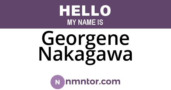 Georgene Nakagawa