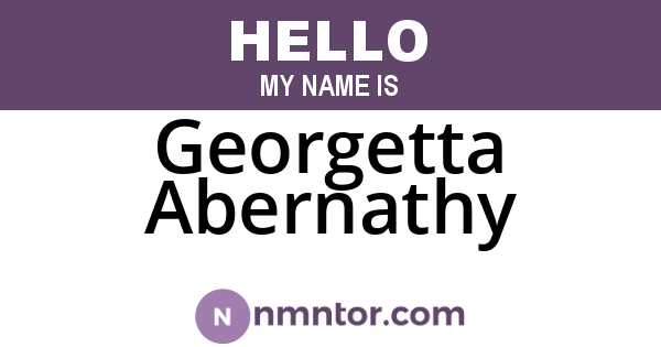 Georgetta Abernathy