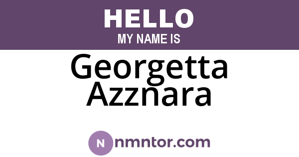 Georgetta Azznara
