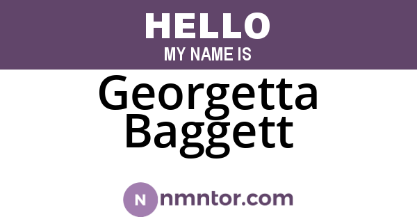 Georgetta Baggett