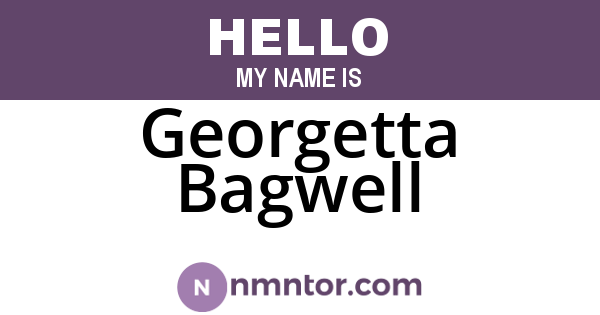 Georgetta Bagwell