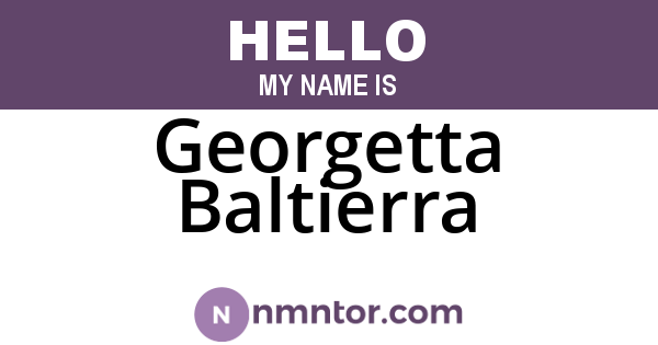Georgetta Baltierra