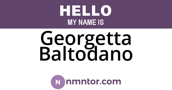 Georgetta Baltodano